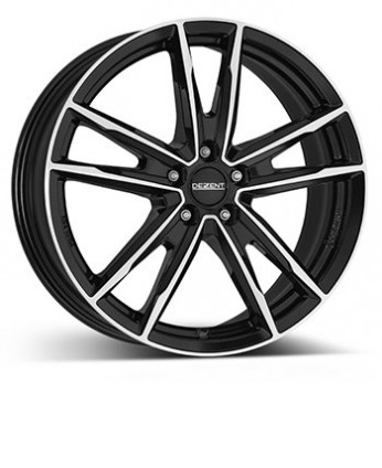 DEZENT KF dark 7x17 5x112 ET38 černý lak/leštěná čelní plocha